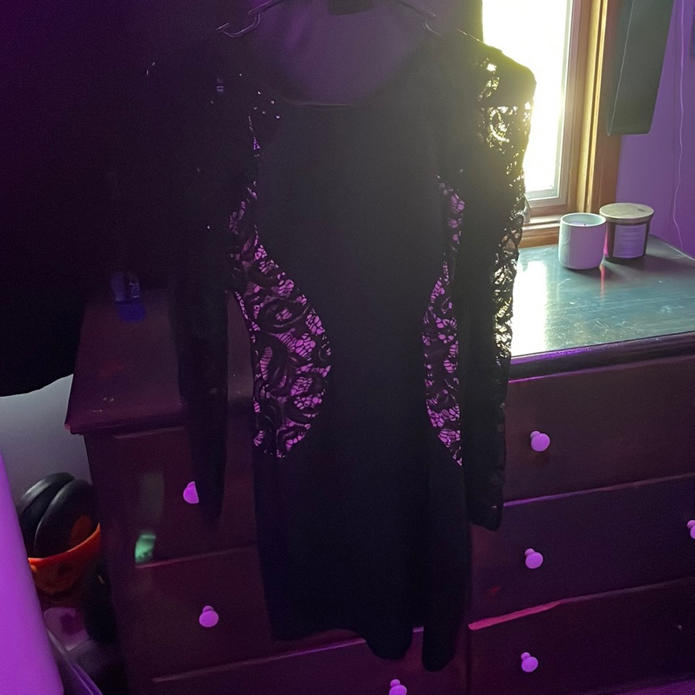 Black long sleeve dress size 0